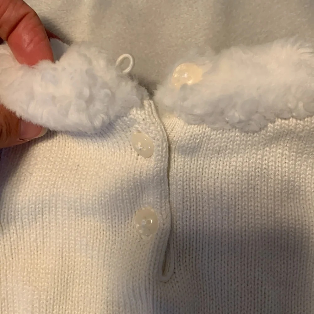 Gymboree girls sweater dress white and black nordic fair isle snowflake 3-6 mo - Picture 3 of 6
